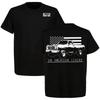 T-shirt Bandiera Americana Prima Generazione, Maglietta Dodgeram Trucks, Una Leggenda Americana Maglietta