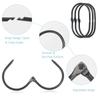 12 Pcs Glide Smoothly Oval Shower Hooks Rust Proof Shower Curtain Rod Hangers  Shower