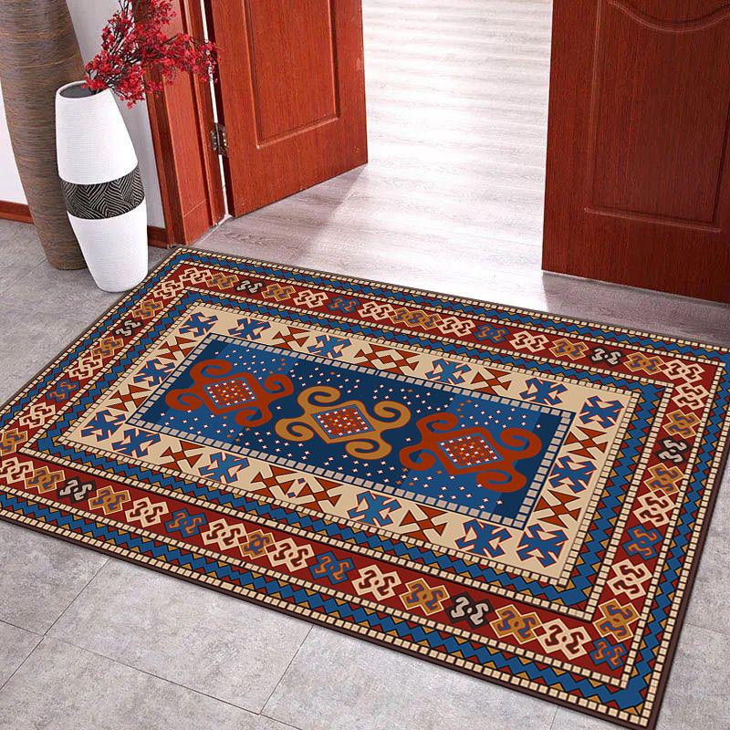 Retro etnický styl koberec vstupní rohožka do dveří obývací pokoj ložnice koberec ke konferenčnímu stolku protiskluzová oděruvzdorná rohožka ke dveřím