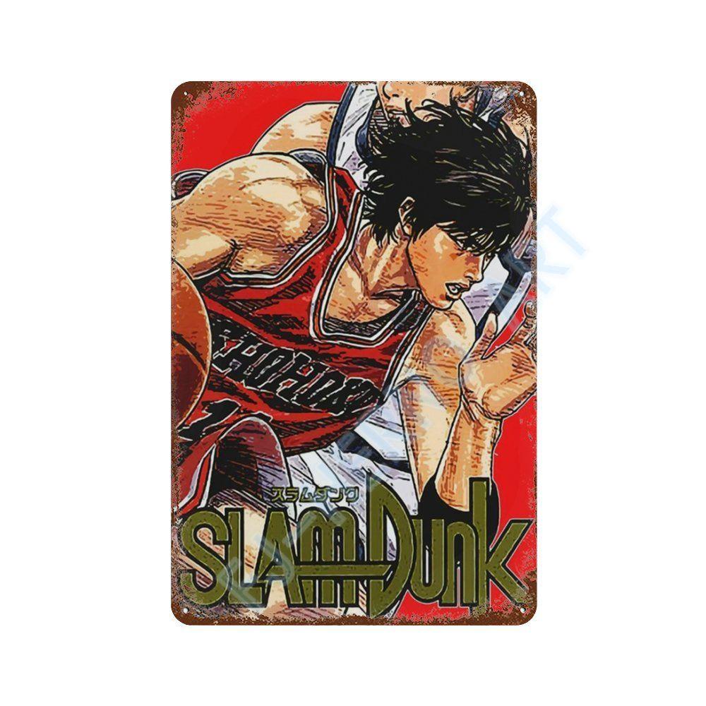 

Японское Аниме Slam Dunk Металлическая Жестяная Табличка Ретро Постер Коридор Комната Домашний Декор Настенные Росписи Декоративные Тарелки Настенное Искусство Подарок 20x30cm