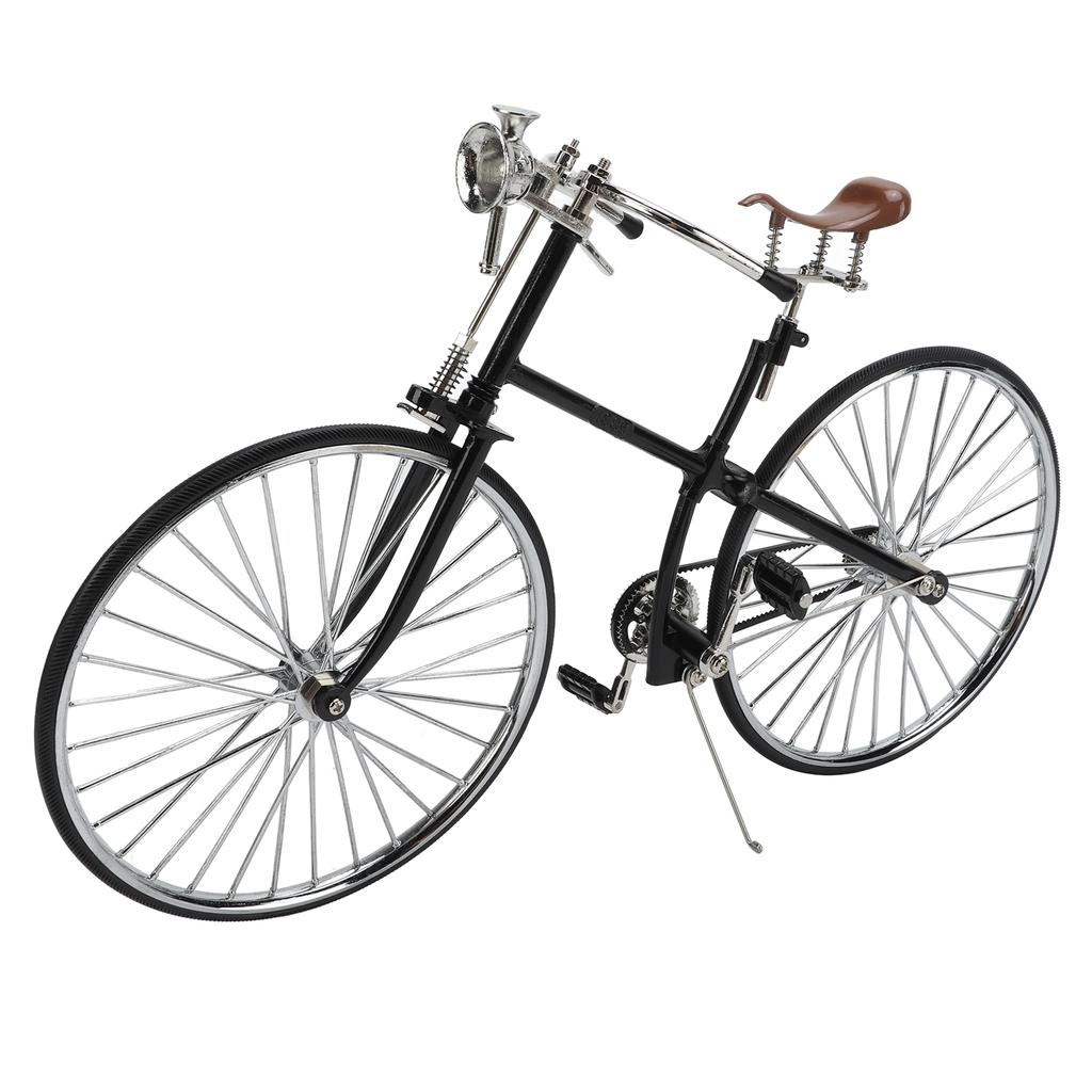 Retro Fahrradmodell Retro Stil 1:10 Maßstab Abnehmbares Langlebiges Metall Gummi Mini-Fahrrad für Schreibtisch