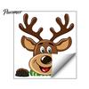 Waterproof Seasonal Window Film Christmas Static Clings, Peeking Santa Reindeer Stickers, Claus Wall Stickers No‑Glue Cartoon Decals for