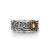 Men's Sun Design Adjustable Pinky Ring - Trendy Punk Hip Hop Style