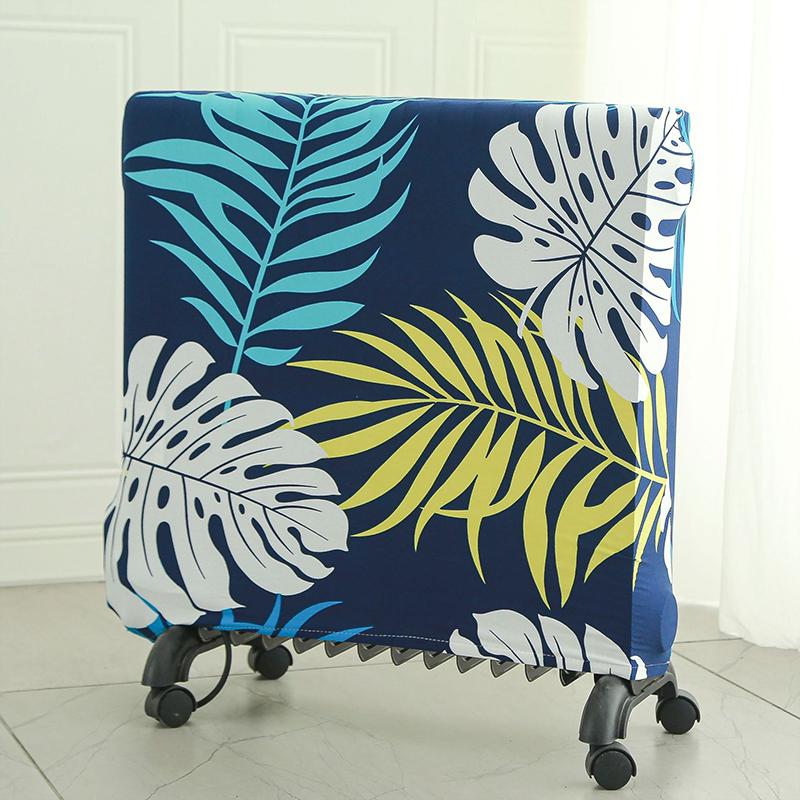 New Portable Heater Radiator Dust Cover Thickened Flower Print Elastic Household Oil Tin Radiator Protective Storage Dust Covers