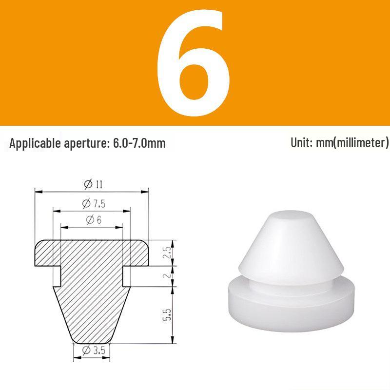 High-Temp Resistant Silicone Rubber Stopper with Card Slot Sealing Cap