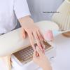 High-End Nail Art Cushion Set: Natural Wood Base & Japanese Leather Tools