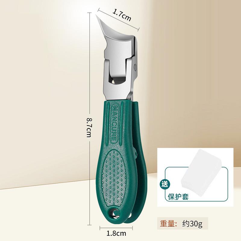 Slanted Mouth Clippers Stainless Nail Groove Clippers Large Opening Nail Clippers For Nail Salon Home Use