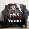 Customiz Name Personality Slayer logo Blanket Soft &Warm Sofa Office Bed Travel Lunch Break Blanket, Gift Suitable All Seasons