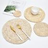 Japanese Handmade Woven Straw Coaster Set - Heat-Resistant, Non-Slip Corn Husk Placemats
