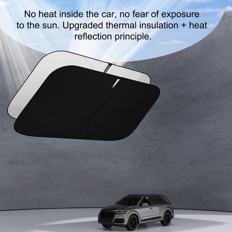 Car Sun Shade Windshield Reflective Foldable Car Shade Uv Protector For Outdoor Travel Parking Hybrid Electric Vehicle Road Trip