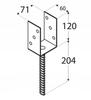 Anchor Post Base 71x120x60mm