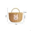 Gingers Garlic Storage Basket Easy To Hang Wall WallMounted Versatile Small Woven