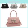 Elegant Versatile Handheld Square Bag For Women Fashionable Bowknot Shoulder Bag