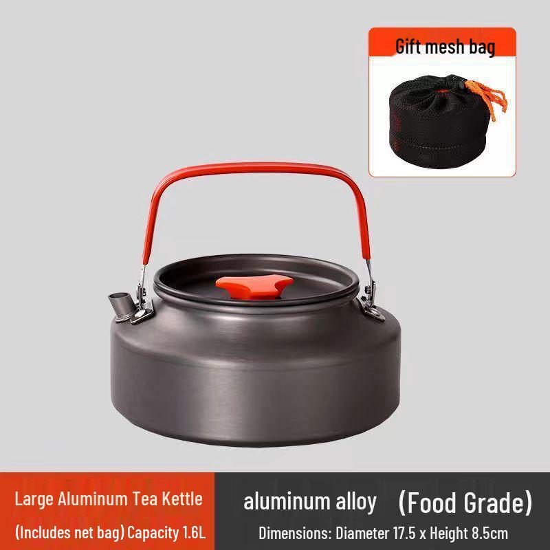 Portable Outdoor Camping Cookware & Kettle Set