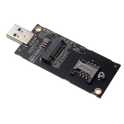 Cablecc Key-B M.2 NGFF WWAN To USB 3.0 Adapter Riser Card with SIM Slot for 3G4G5G LTE Wireless Module Modem Card