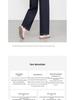 Women's Wide-Leg Scimitar Jeans - Slimming, Flaw-Covering, 3D Cut, Pocket Design, Denim Blue, Spring Style