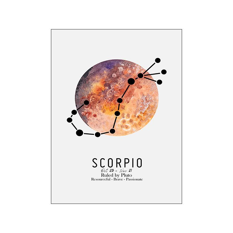 12 Constellation Art Canvas Poster Nordic Nursery Print Baby Kids Bedroom Decor 12 Constellation Art Canvas Poster Nordic Nursery Print Baby Kids Bedroom Decor