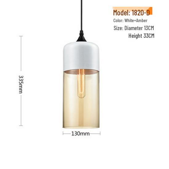 Modern Minimalist Nordic Pendant Light - Glass Lamp for Restaurant, Bar, Living Room, Bedroom, or Store