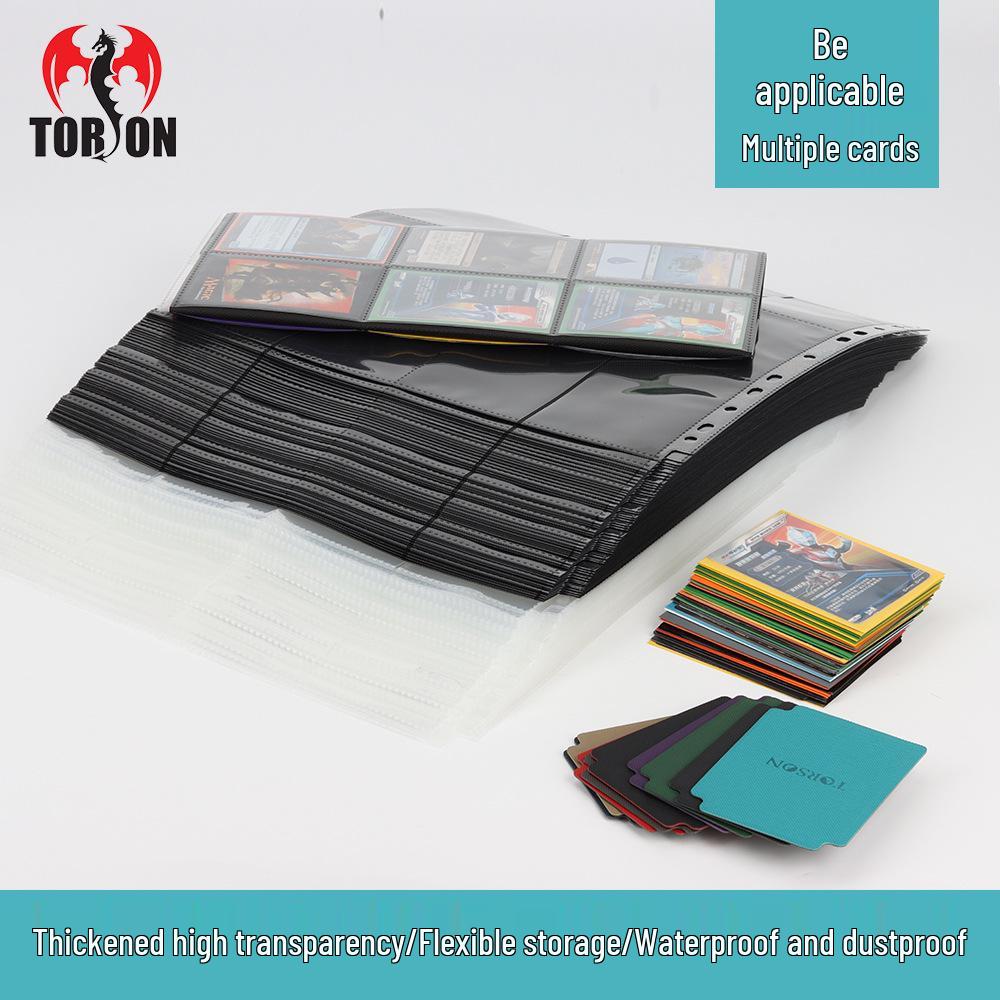 Ultraman Double-Sided Card Album with 12 Pockets and High-Transparency Pages