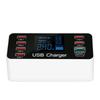 8-Port USB Charger QC3.0 Fast Charging with Smart Display & PD20W for Phones & Tablets