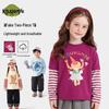 Kids' Cartoon Striped Long-Sleeve T-Shirt