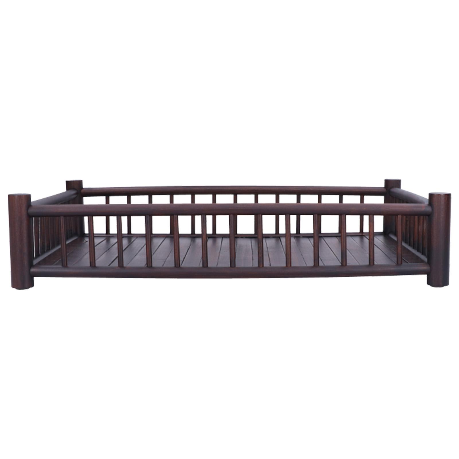 

Rectangular Bamboo Kung Fu Tea Tray Accessories Coffee Food Storage Container Chinese Decoration