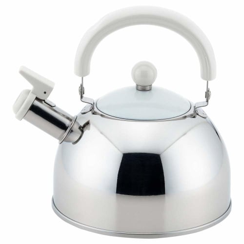 Yoshikawa Whistling Kettle, Made in Japan, Induction and Gas Compatible, 1.8L, Chocolate White, SJ2434