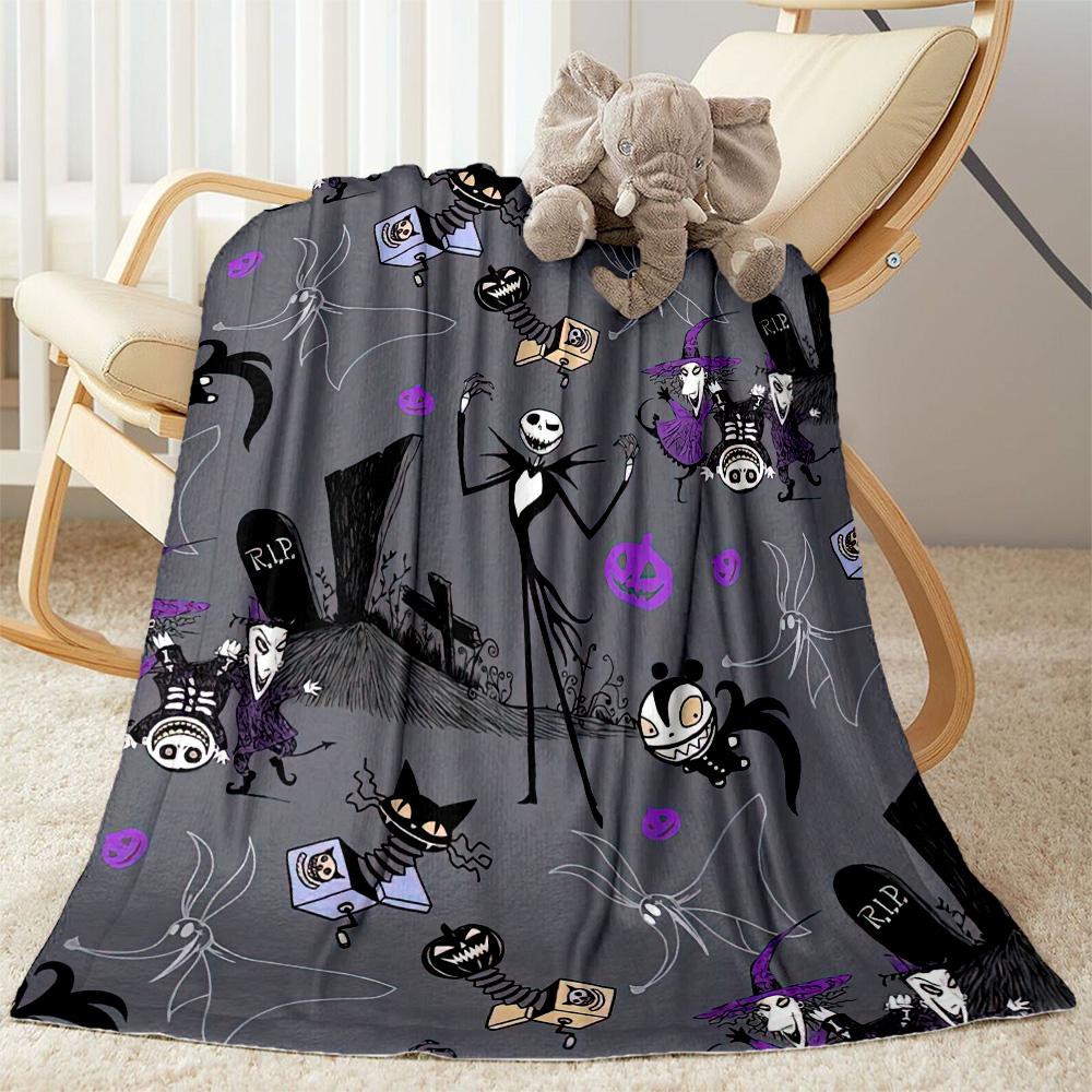 Christmas Nightmare Blanket Ultra-Soft Great for Bedding Couch Bed for All Seasons Playful Design Ideal Gift for Friends Family Couples Picnic