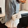 Premium Diamond Portable Chain Bag 2025 Spring and Summer New Versatile Simple Small Square Bag Shoulder Messenger Bag