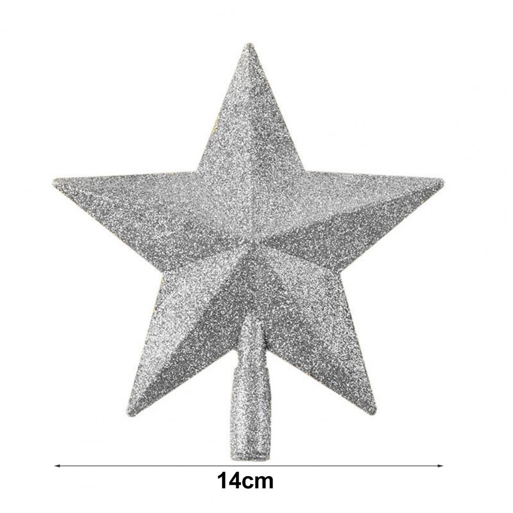 Lovely Fine Workmanship Xmas Indoor Decor Star Tree Topper Multi-colors Sturdy Star Tree Topper Party Supplies