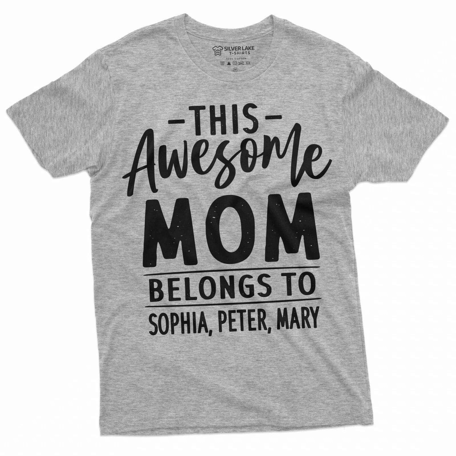 Personalized Mom Shirt Mother s Day Shirt For Mom Customizable Mom T-Shirt M