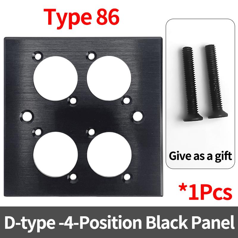 D-Type Panel Mount RJ45 Socket – CAT5e / CAT6 Ethernet Network Connector for Industrial Enclosure, Server Rack & Wall Box Wiring