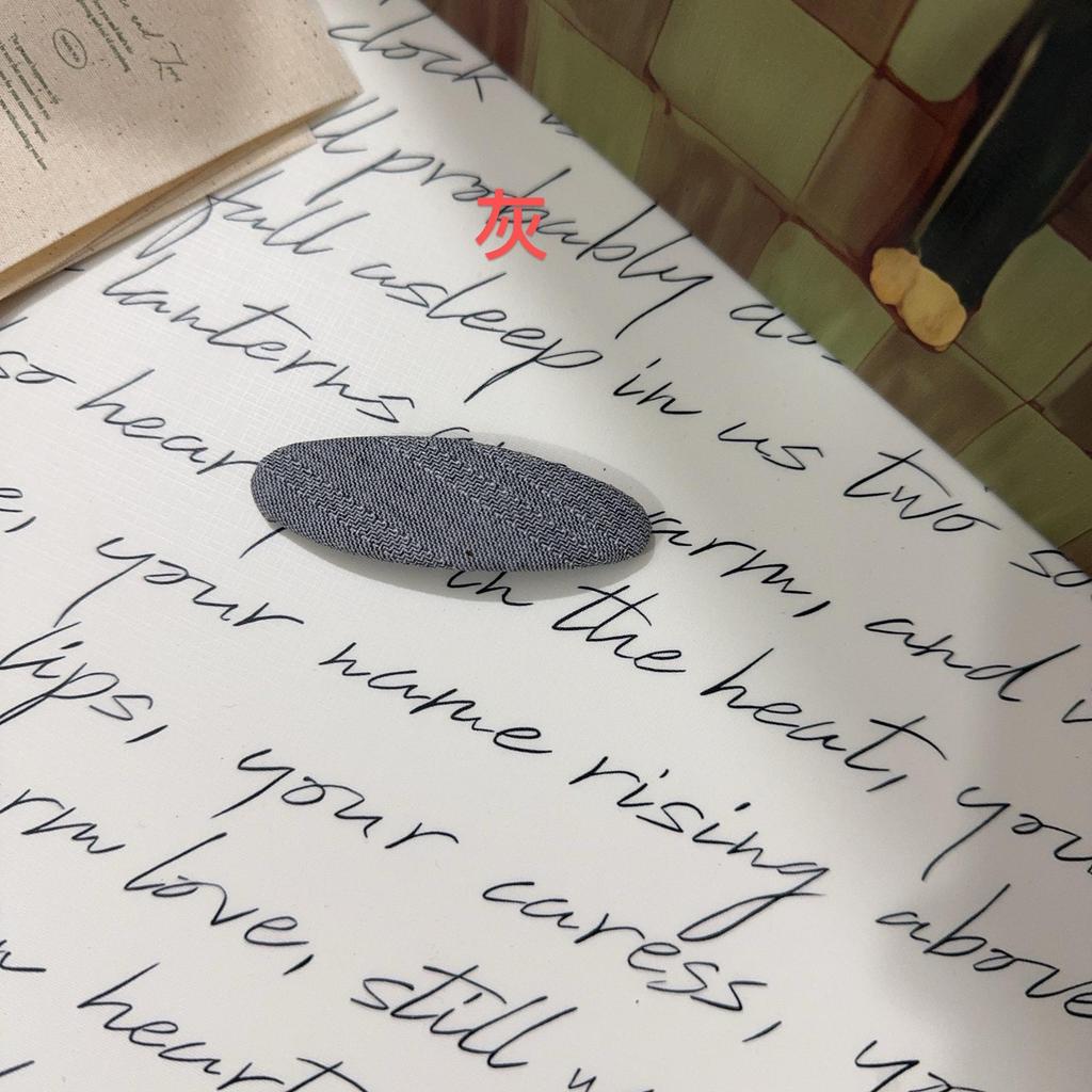 Marineblau gepunktete Retro-Haarspange: Handgefertigte Stoff-Pony & Seitenclip