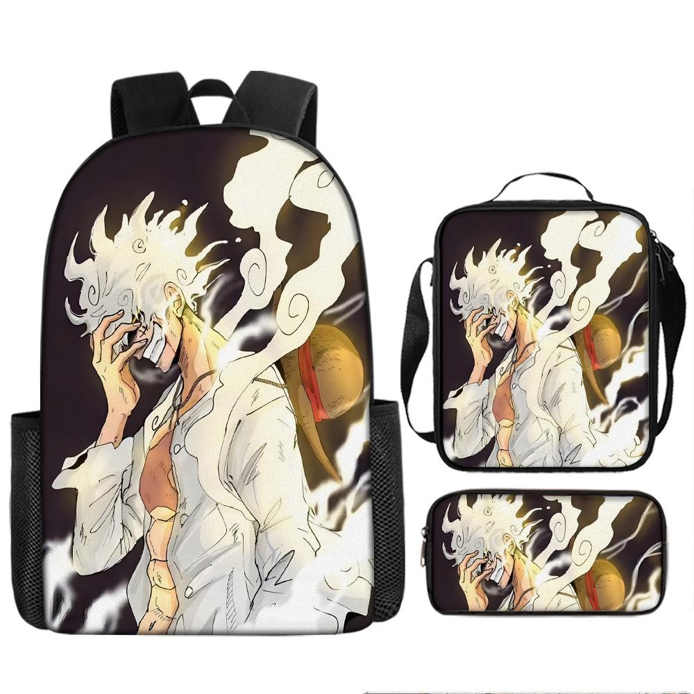 ONE PIECE Luffy one piece schoolbag Sauron backpack student Nautical king backpack satchel pencil case set