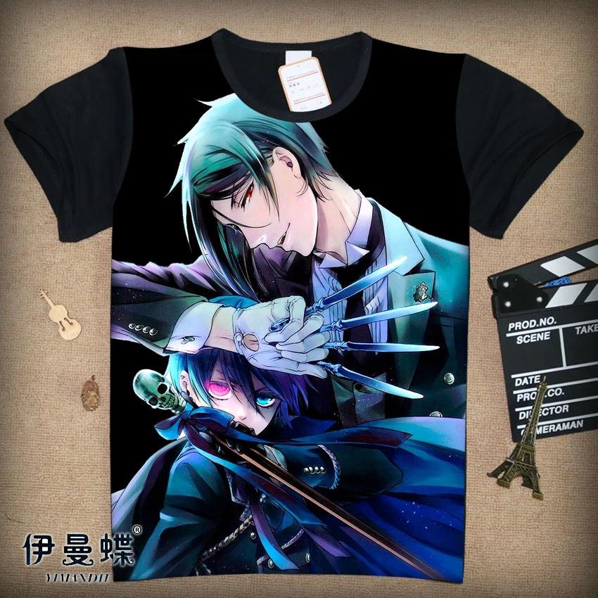 

Cosplay Black Butler Kuroshitsuji Anime Manga T-Shirt Costumes Black Polyester 4XL