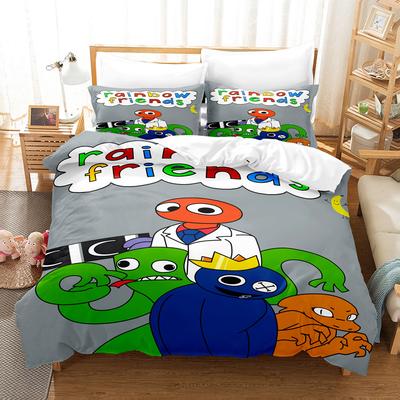 Cartoon Quilt Cover Three-Piece 3D Digital Printing Bedding