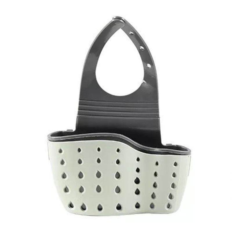 1PC Home Storage Drain Basket Kitchen Sink Holder Adjustable Soap Sponge Hanging Drain Basket Bag