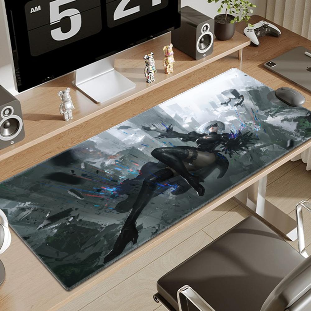 Game Nierautomata 2b Mouse Pad Large Rubber Tablepad Pc Game Mousepad Laptop Deskmat Xxl Nonslip Computer Keyboard Mouse Mat