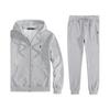 (Sweat à capuche avec étiquette noir et blanc, taille L)Ensemble Hoodie Polo Brodé pour Homme avec Veste Polaire et Cardigan