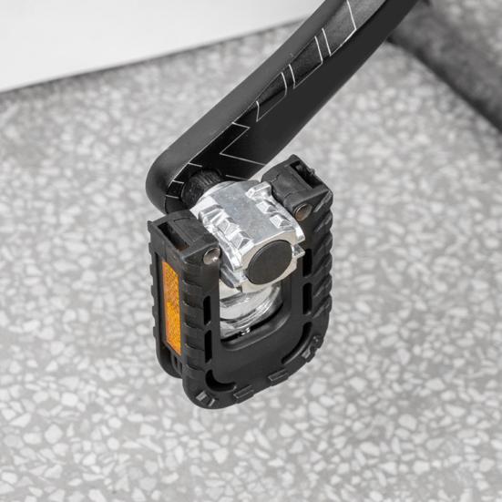 1 Pair Bike Pedals Sturdy High-power Shaft Core Non-slip Lightweight Wear-resistant Replacement Aluminum Alloy Body Cycling Riding Flat