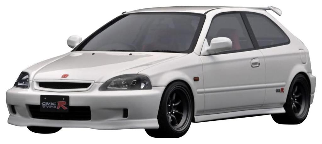 Ignition Model 118 Honda CIVIC (EK9) Type R White Finished Product
