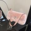 Plush Bag Women's Large Capacity 2025 New Autumn and Winter Versatile Casual Shoulder Underarm Bag Plush Small Square Bag
