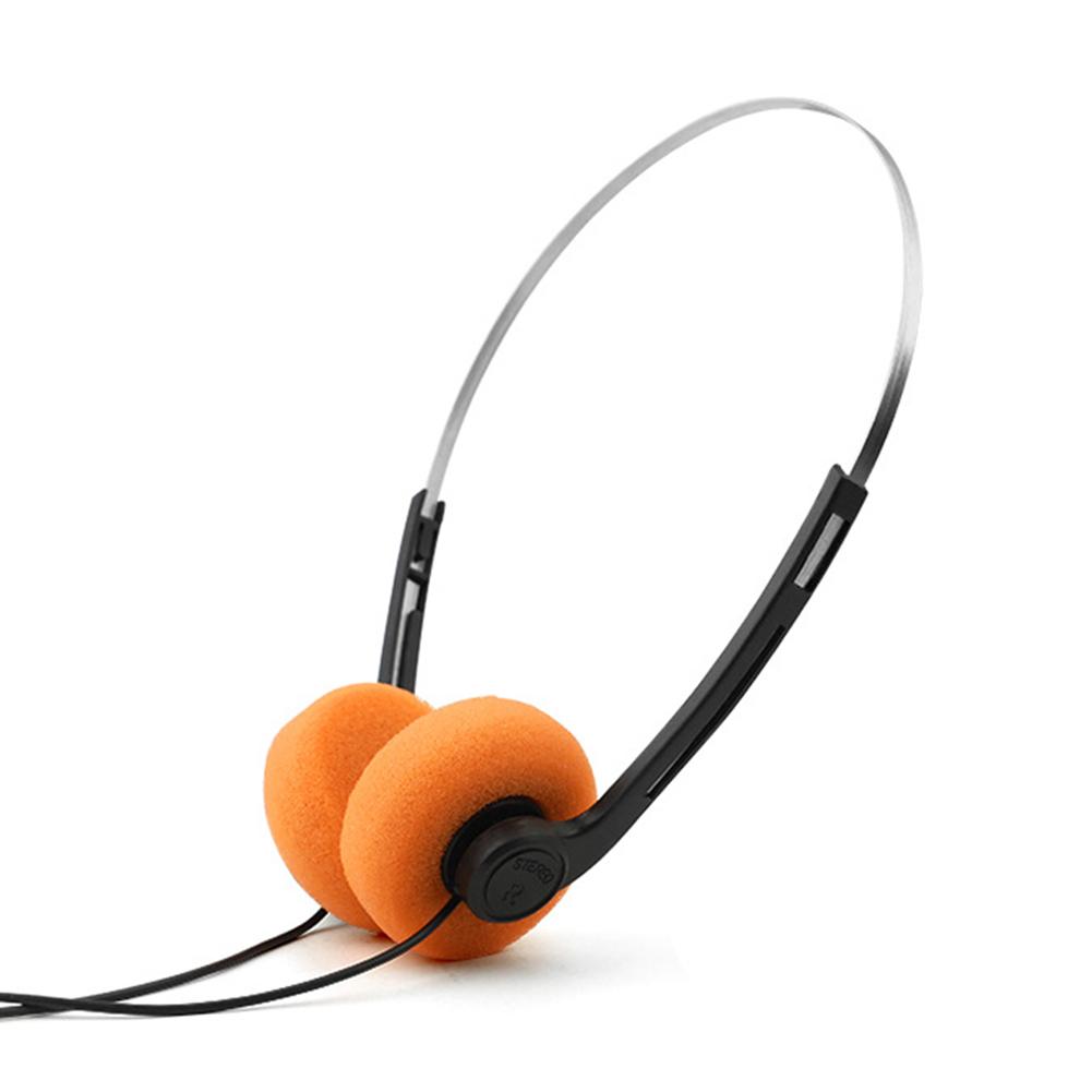 

3,5 мм ретро ностальгические наушники MP3 наушники персонализированные Walkman классические спортивные CD фотореквизит проводные наушники оранжевый