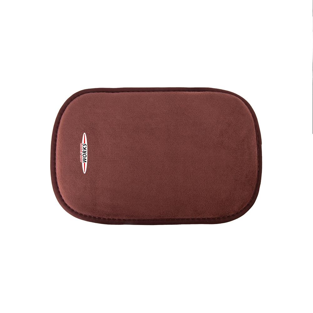 Suede Car Logo Center Console Armrest Cover Mat Non-slip Pad Decor For MINI Cooper JCW WORKS R55 R56 F55 F56 R57 R58 R59 R60 R50
