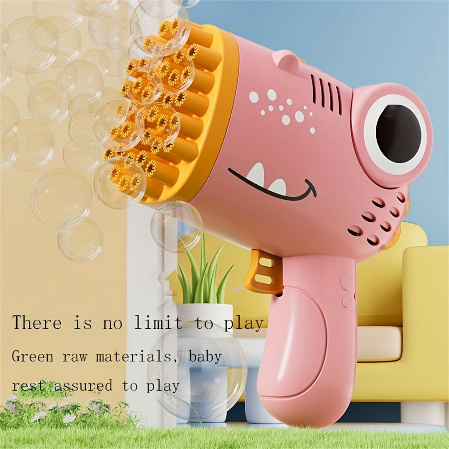 40-Hole Dinosaur Bubble Gun -Perfect for Children’s Parties & Festive Celebrations - Mesmerizing Handheld Bubble Maker Toy