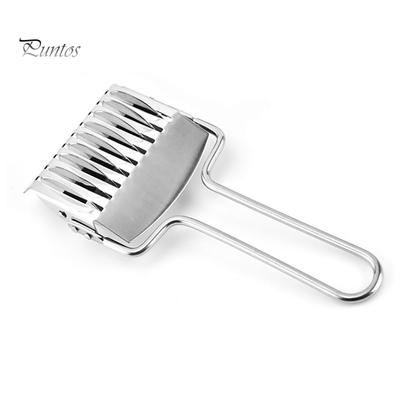 Puntos Kitchen Rullo per tagliatelle in acciaio inox, tagliapasta, marcatore per pasta