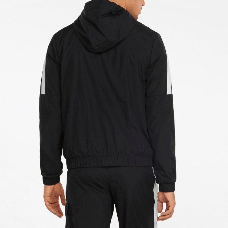 PUMA Jackets Men's Black Hooded Moderate Straight Fit 533944-01