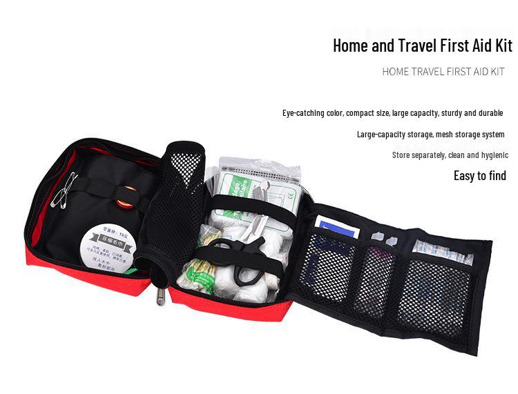 Multifunctional Outdoor First Aid Kit: Portable Emergency Medical Bag for Car & Home