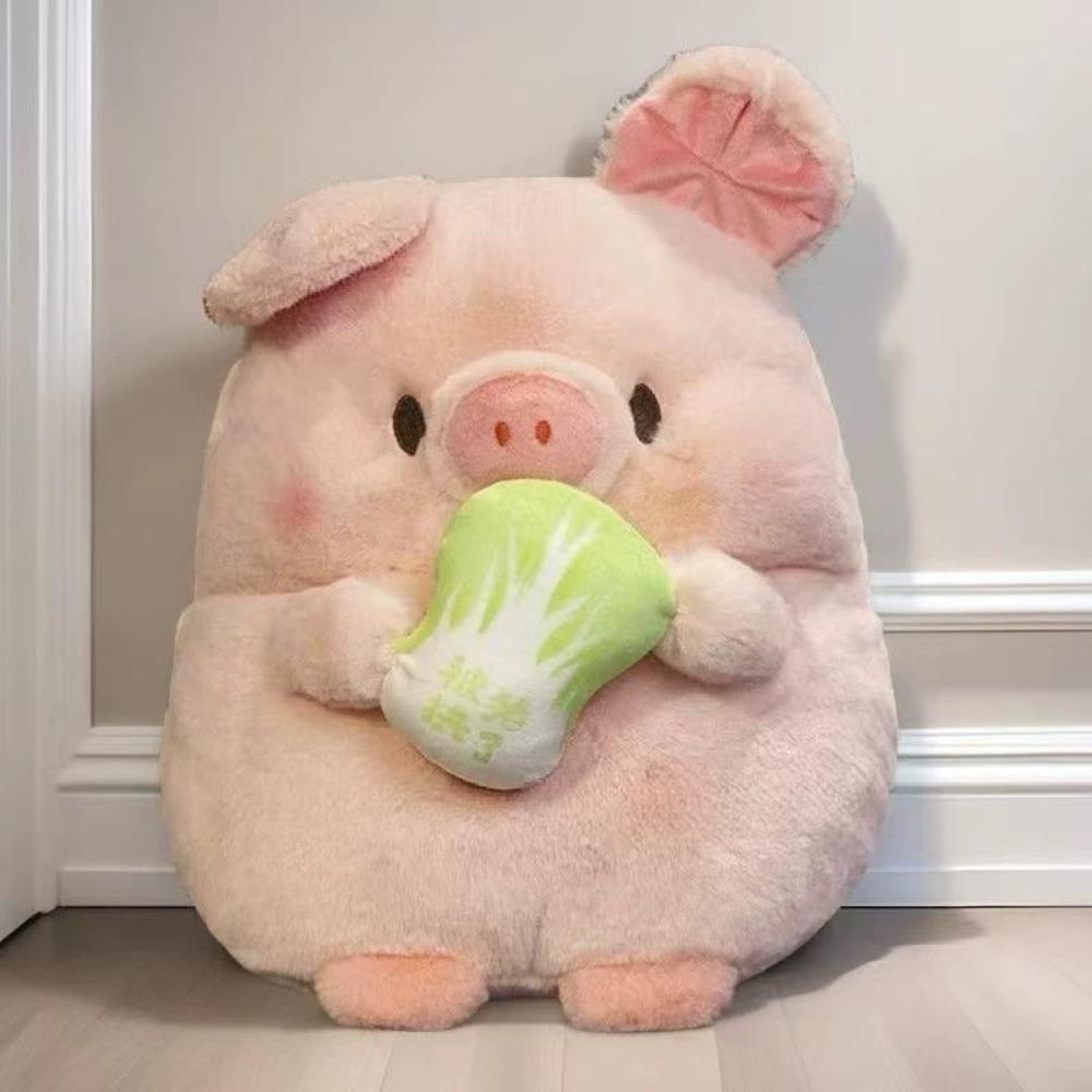 

Fluffy Chicken Leg Dog Doll Handmade Rabbit Sleeping Comfort Doll Cabbage Pig Plush Toy Kids Gifts 25CM-Style A