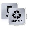 Magnetisches Recycling-Mülleimer-Etikett: Wiederverwendbares Sortier- & Umweltfreundliches Sticker-Set